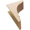 Ekena Millwork 10"W x 20"D x 30"H Classic Olympic Rough Cedar Woodgrain TimberThane Corbel, Primed Tan CORUR10X20X30OLYRCPR - alternate 2
